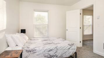 2 bedrooms, iron/ironing board, travel crib, WiFi