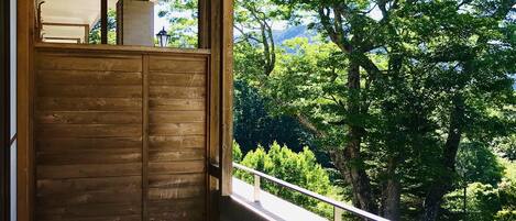 Japanese Style Room, Shared Bathroom, Mountain View | Balcony