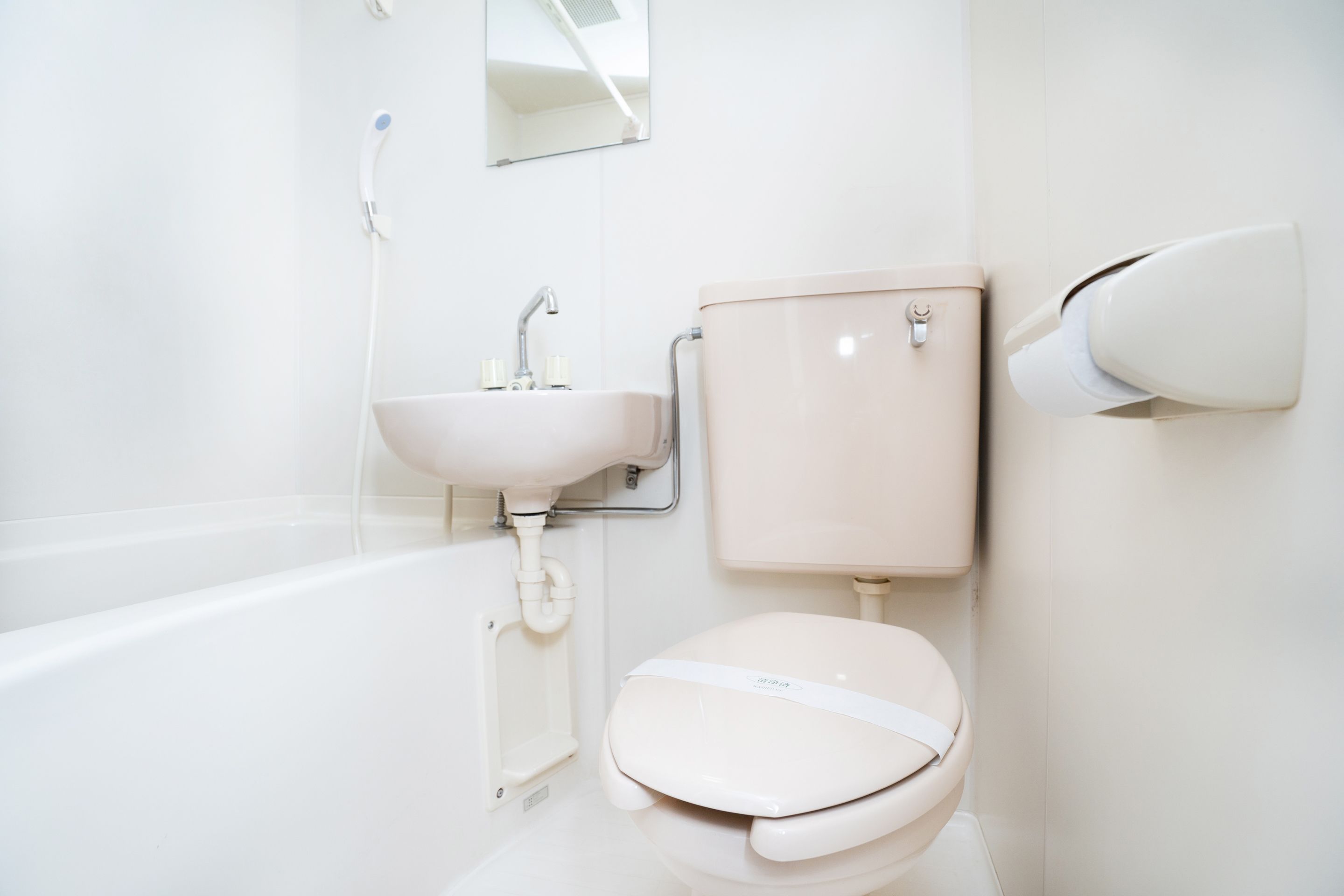 deluxe twin room, smoking | bathroom | combined shower/bathtub, hair dryer, towels