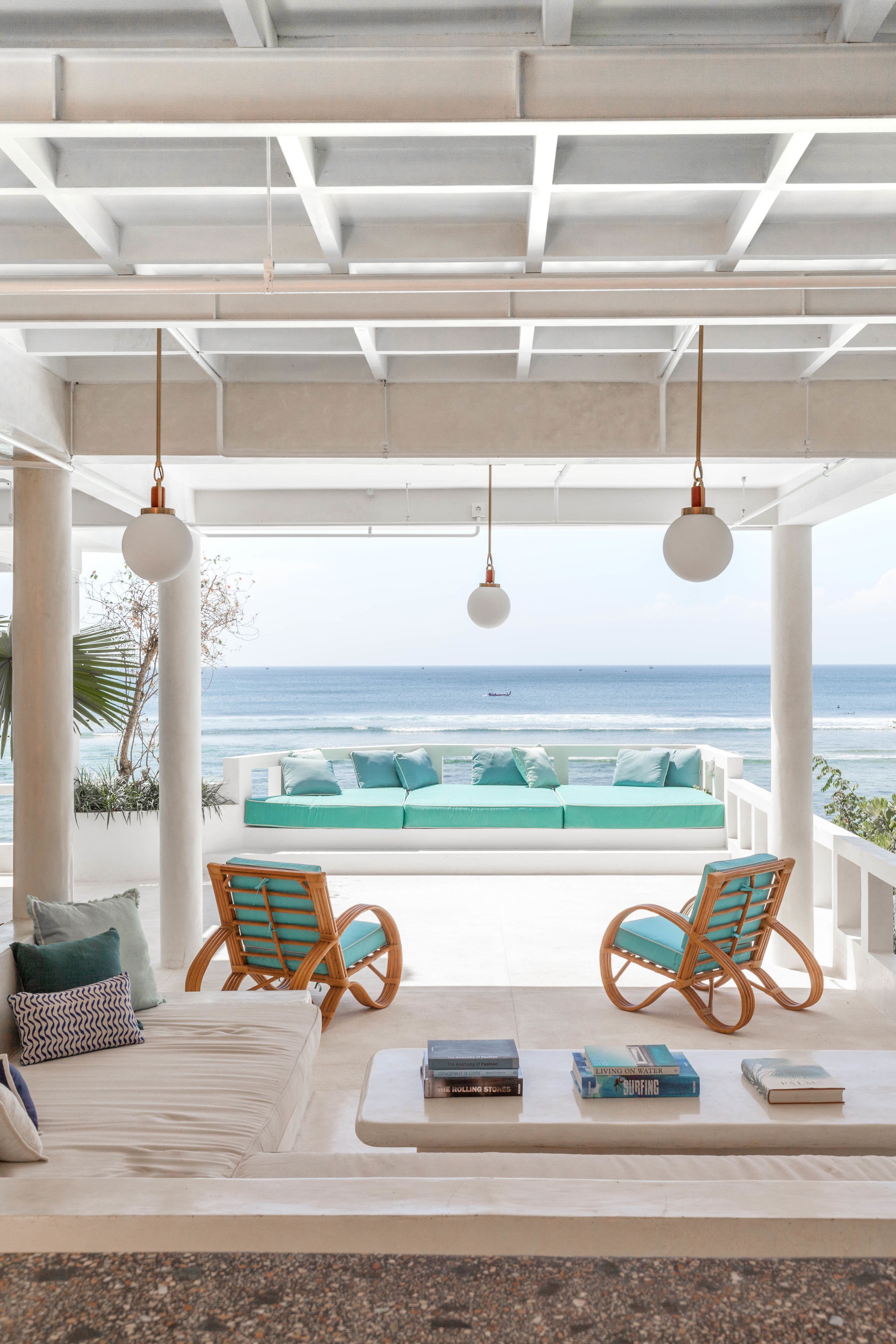 Villa Luxe, 6 chambres, vue océan, en front de mer | Coin séjour