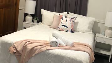 5 bedrooms, iron/ironing board, travel cot, WiFi