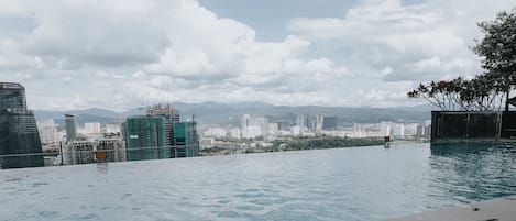 Outdoor pool, a rooftop pool