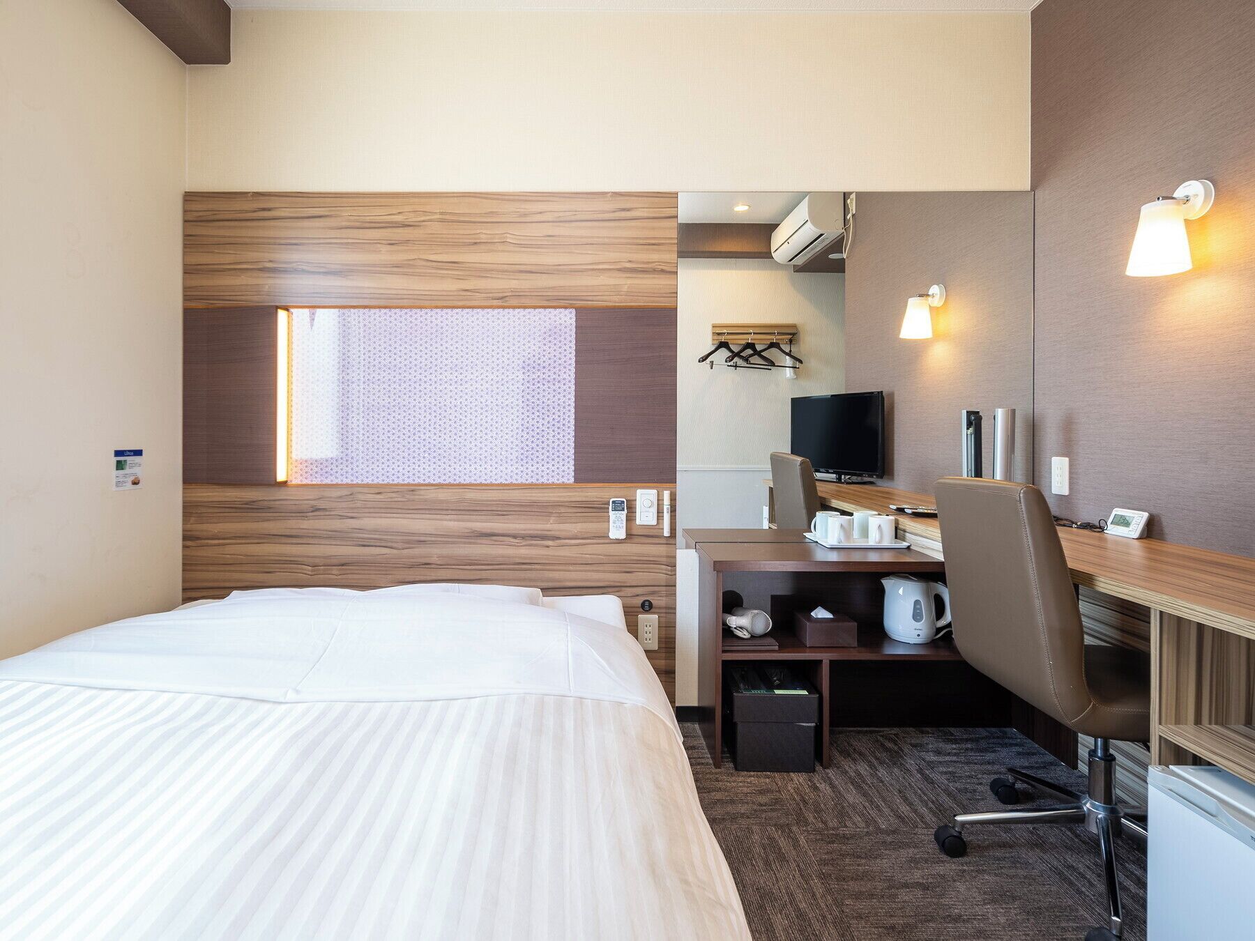 blackout curtains, iron/ironing board, free wifi, bed sheets