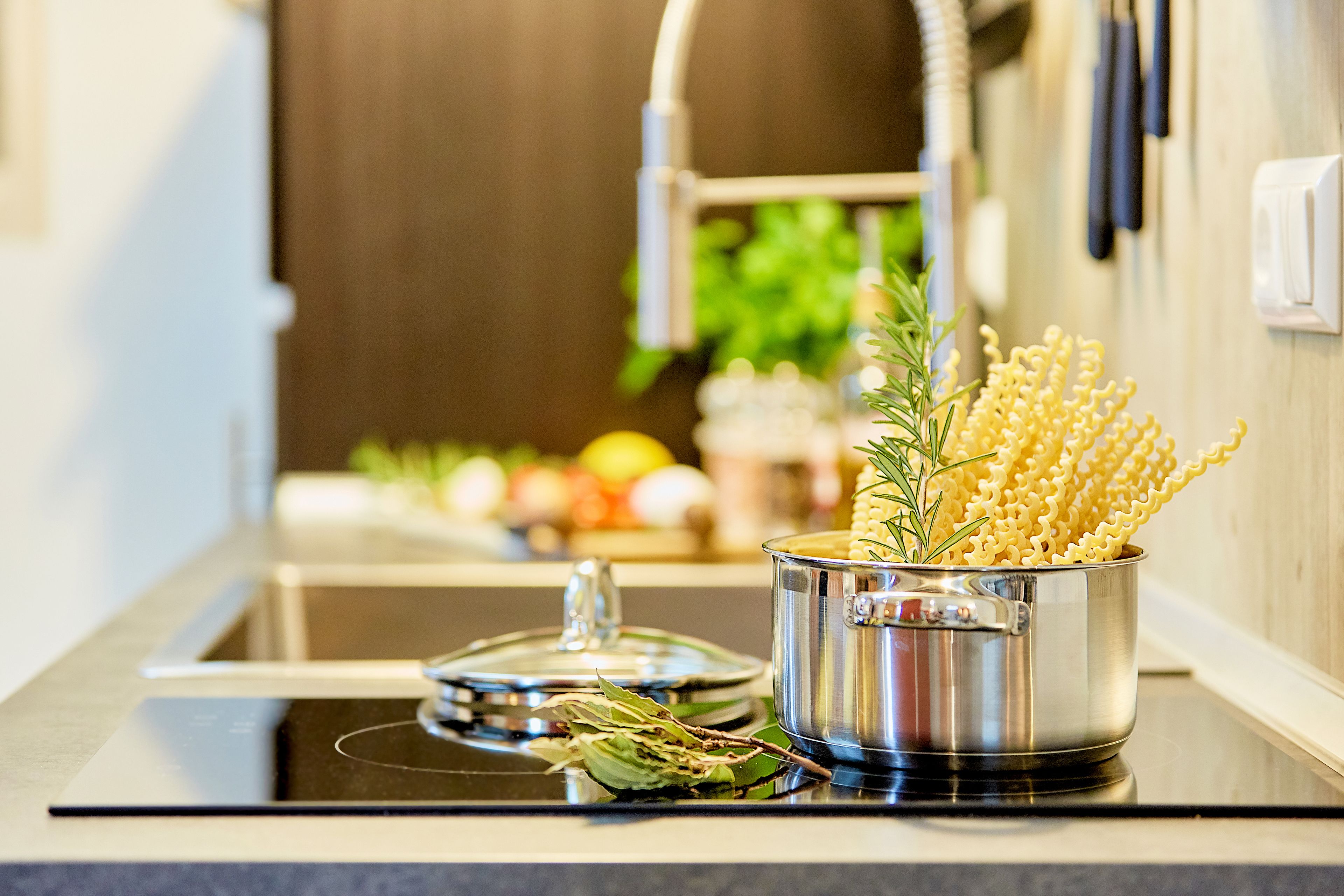 Apartment (Sophie) | Private kitchen | Fridge, microwave, stovetop, dishwasher