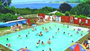 Indoor pool, seasonal outdoor pool