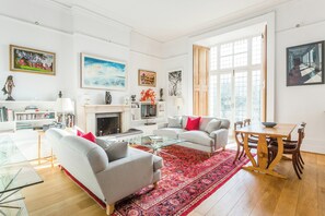 Apartment (2 Bedrooms) | Living area | TV - Pembridge Villas IV by Onefinestay (London)