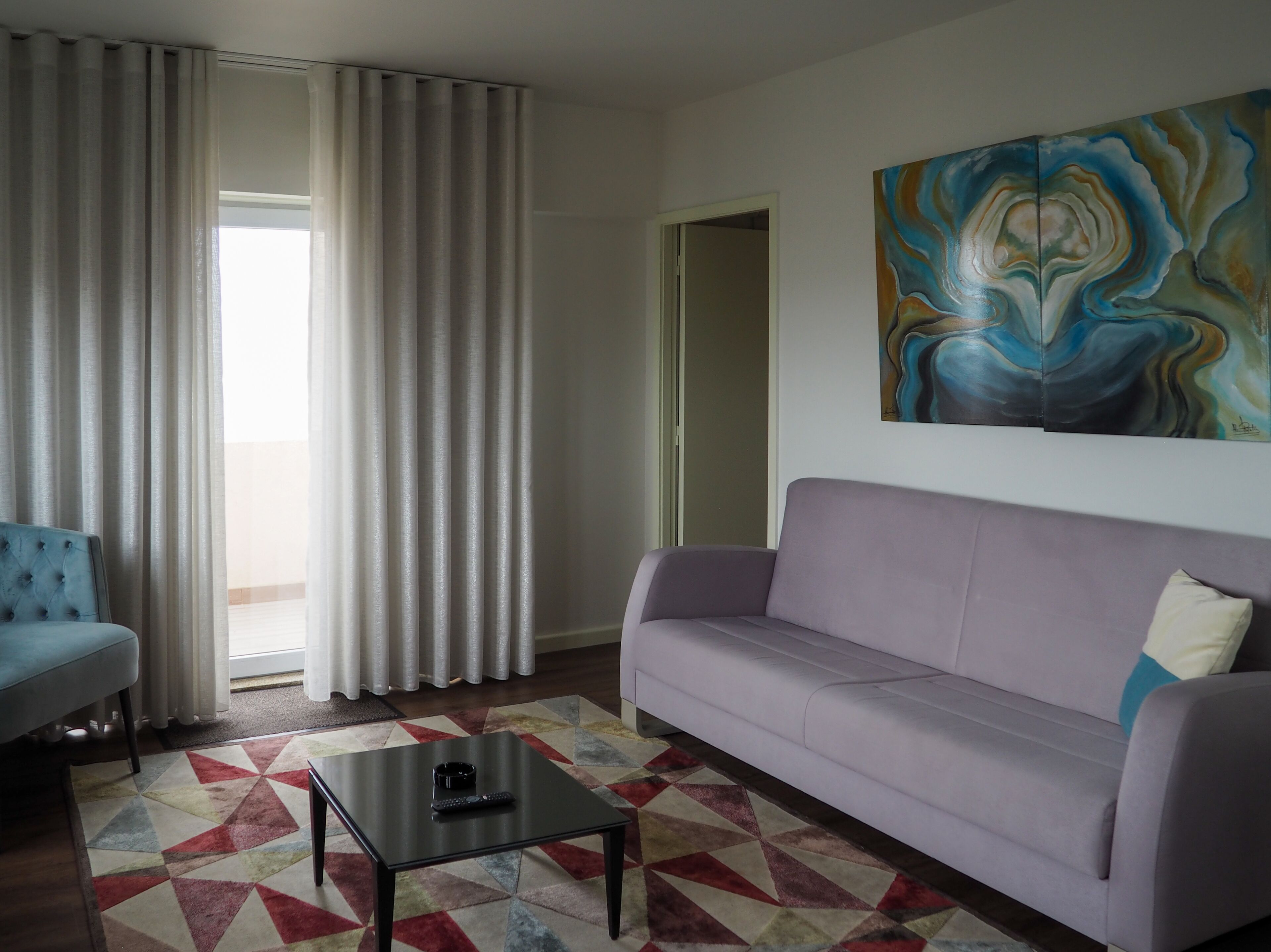 the master suite ( sea view) | living area | flat-screen tv, heated floors