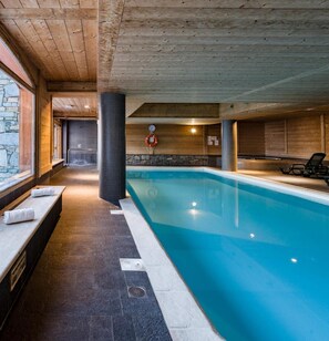 Indoor pool, a heated pool