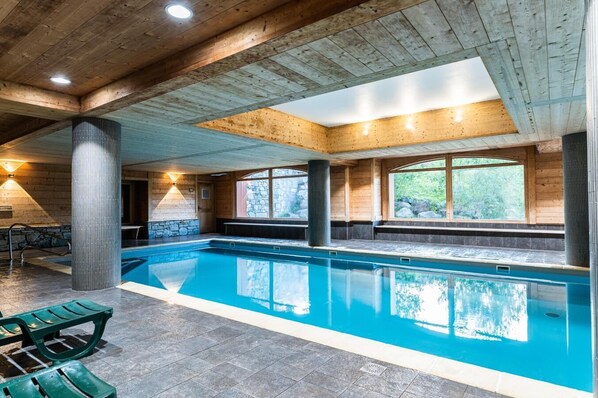 Indoor pool, a heated pool