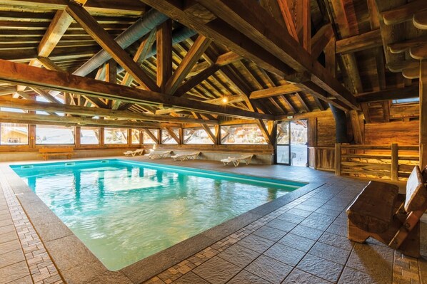 Indoor pool, a heated pool