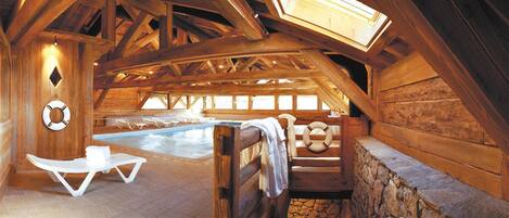 Indoor pool, a heated pool