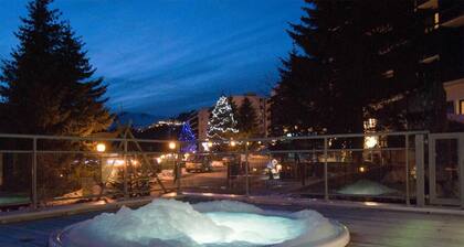 Ski-in/ski-out & foot of the slopes, fitness, swimming pool, sauna, balcony, tv, ski locker, 32-35mÂČ