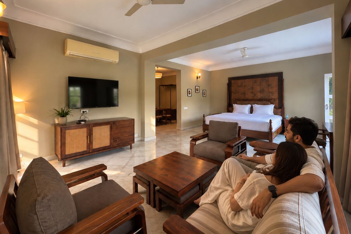 Presidential Suite with Open Jacuzzi | Roupa de cama