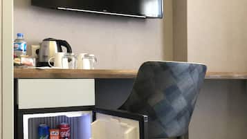 Ropa de cama de alta calidad y minibar