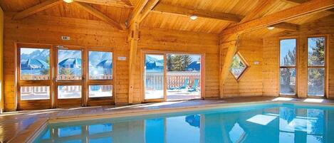 Indoor pool, a heated pool