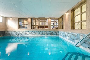 Indoor pool, a heated pool