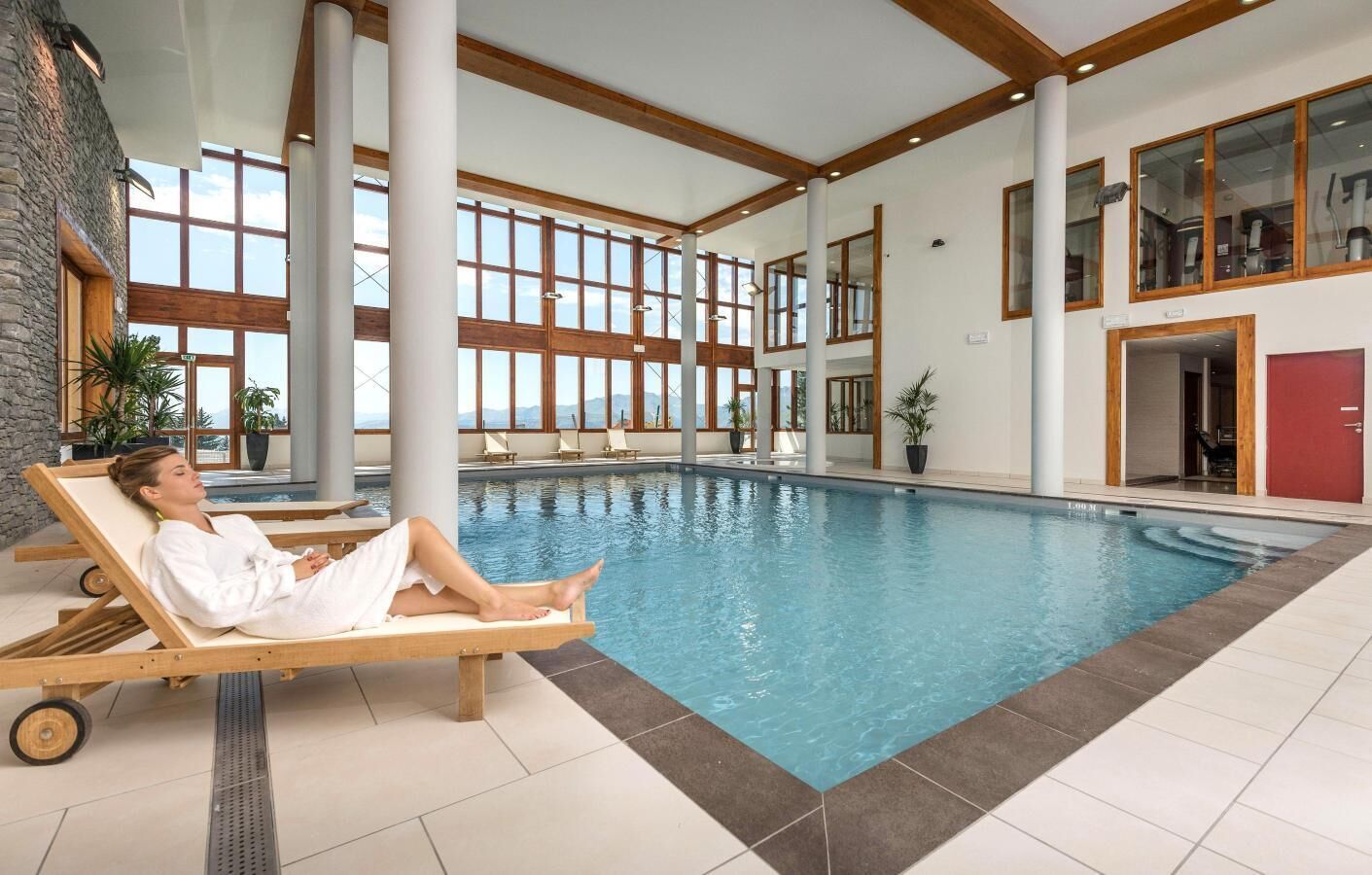 Indoor pool, a heated pool