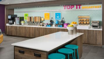 Free daily buffet breakfast