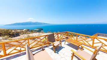 Junior Suite, Terrace, Sea View | Terrace/patio