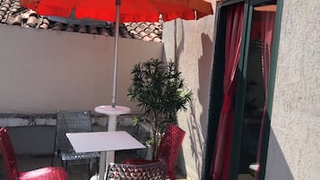 Departamento, 1 habitación, Terraza | 1 habitación, escritorio, wifi gratis y ropa de cama