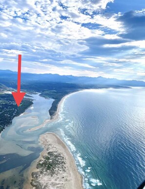 Sun-loungers, beach towels