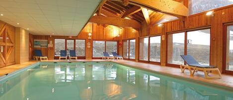 Indoor pool, a heated pool