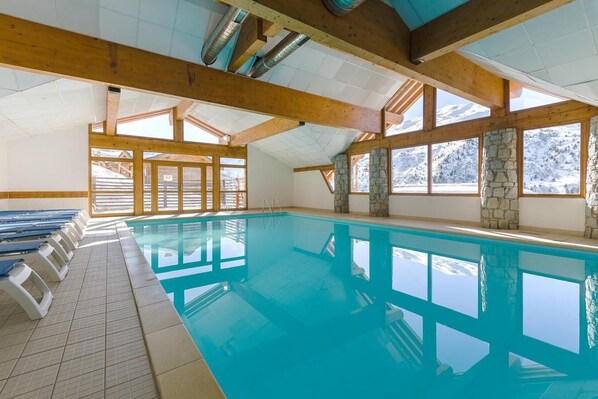 Indoor pool, a heated pool