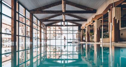 Bis 200m skipiste, fitness, schwimmbad, sauna, hammam, balkon, kamin oder ofen für holz, fernseher