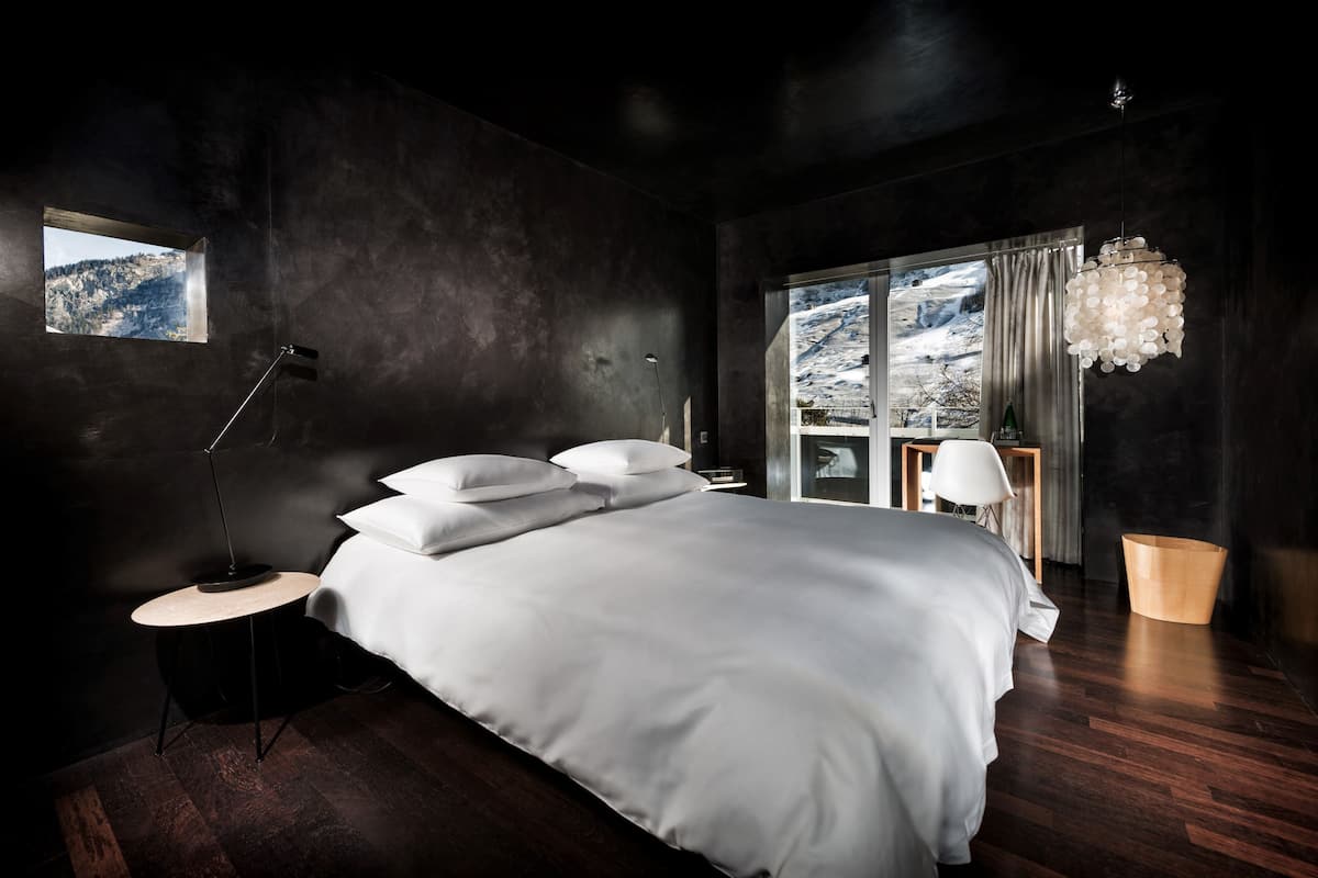 double room (zumthor) | premium bedding, in-room safe, individually decorated