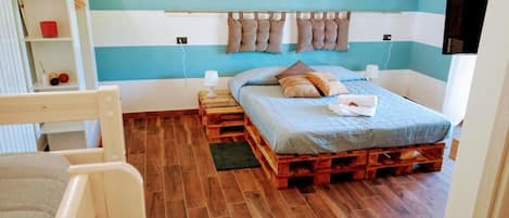 Phòng 4 dành cho gia đình | Bộ trải giường bằng vải cotton Ai Cập, bộ đồ giường cao cấp