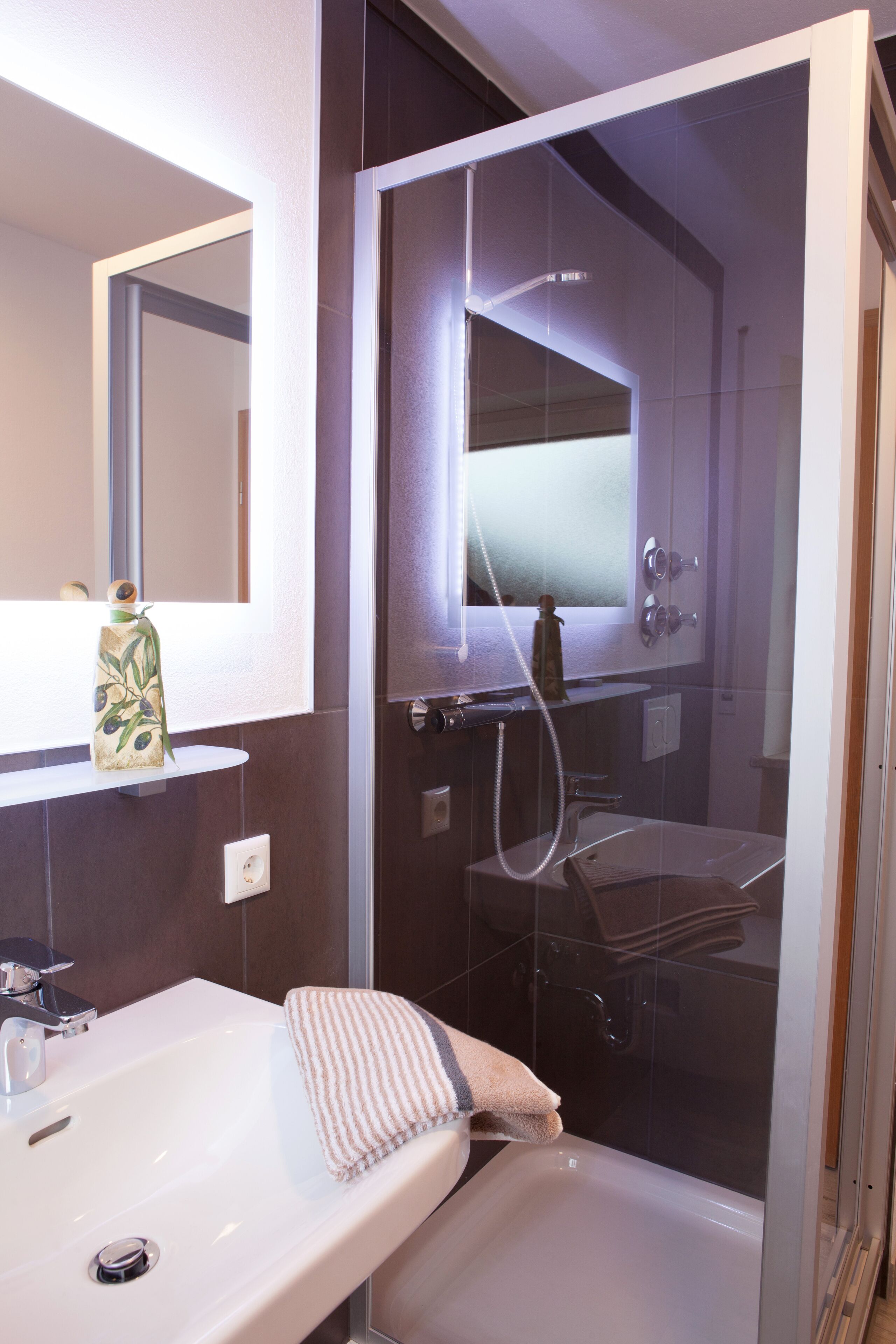 Shower, hair dryer