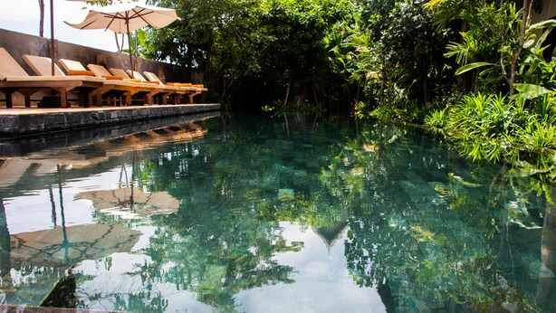 Outdoor pool, open 6:00 AM to 10:00 PM, pool umbrellas - The Nature (Siem Reap)