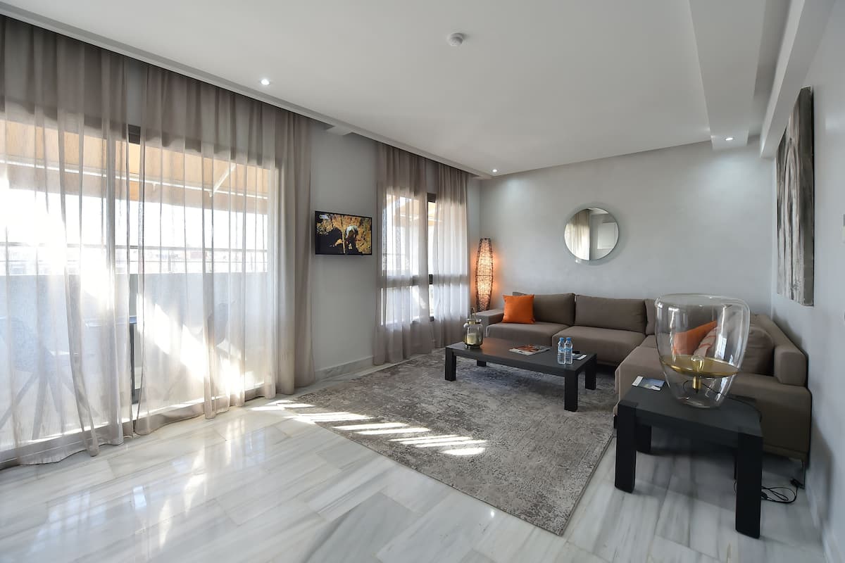 Presidential-Suite, Balkon | Wohnbereich