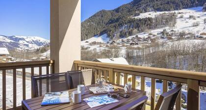 Wifi, fitness, swimming pool, terrace, balcony, tv, ski locker, 40-46mÂČ, ArĂȘches-Beaufort