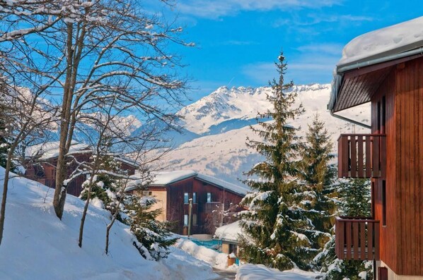 Exterior - Wifi, 200m from ski slopes, parking, tv, ski locker, 28m², Montchavin La Plagne (Bellentre)