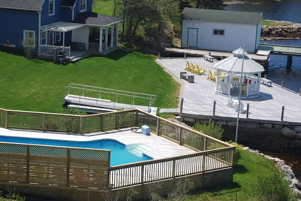 حمّام سباحة خارجي، حمّام سباحة مُدفَّأ