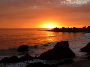 Experience serene ocean views and tranquil beach scenery.
