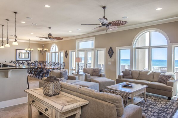House, Multiple Beds | Living room - Barefoot Bungalow II by Vacasa (Gulf Shores)