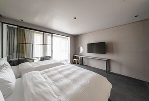 Deluxe-Zweibettzimmer, Meerblick | Kostenloses WLAN