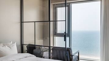 Habitación estándar doble, vistas al mar | 1 dormitorio y wifi gratis