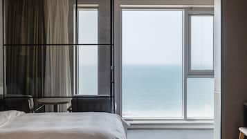Deluxe-Zweibettzimmer, Meerblick | 1 Schlafzimmer, kostenloses WLAN