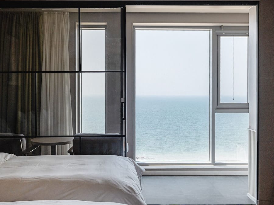 Camera Deluxe con 2 letti singoli, vista oceano | Wi-Fi gratuito