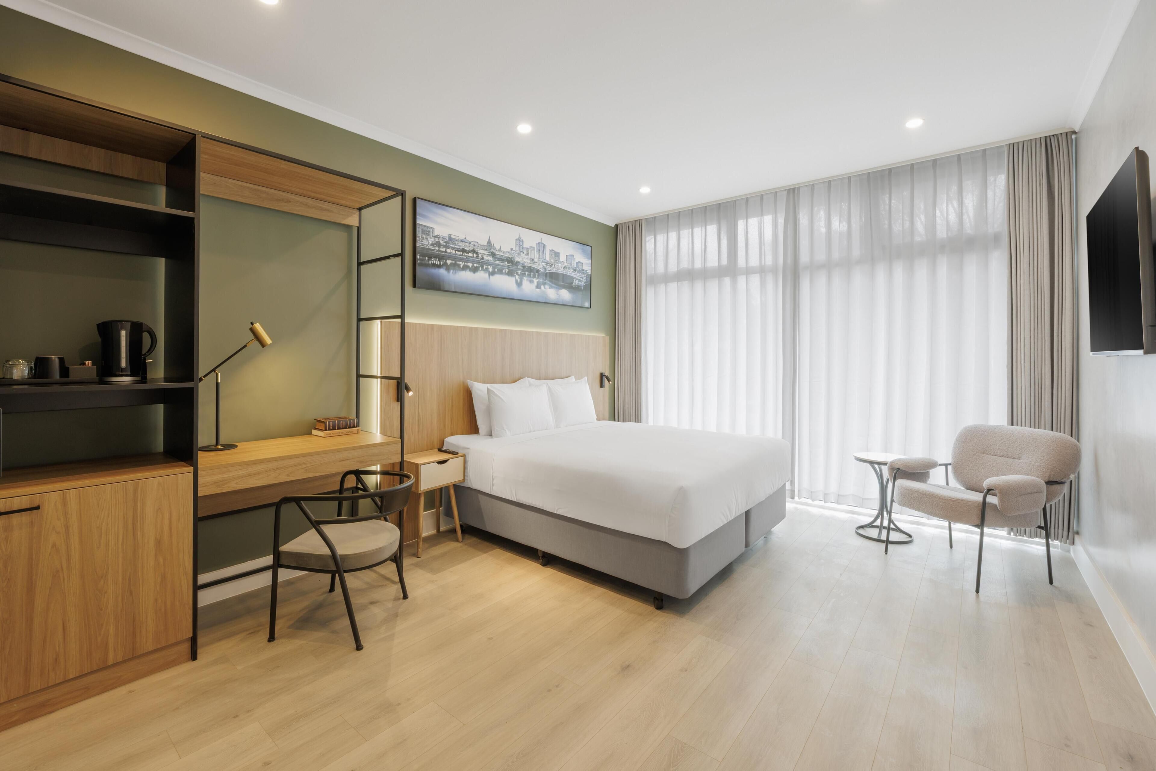 Superior Room | Desk, blackout curtains, soundproofing, iron/ironing board