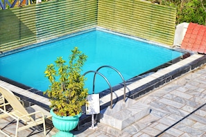 Outdoor pool, a rooftop pool