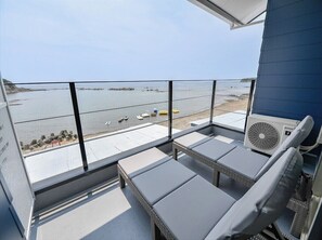Deluxe-Zweibettzimmer, Balkon, Meerblick | Ausblick vom Zimmer