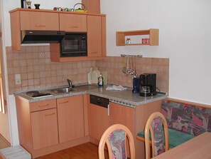 Apartment, Non Smoking, Balcony | Private kitchen | Coffee/tea maker, electric kettle - Ferienwohnung Planneralm (Irdning-Donnersbachtal)