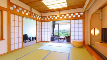 Suite, para no fumadores (Japanese-Western Style, 12+8 Tatami) | 1 habitación y caja de seguridad en la habitación