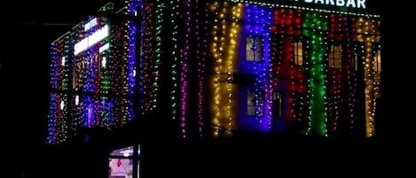 Front of property – evening/night