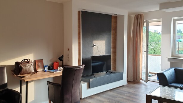 Apartamento, 1 quarto (Nr. 3) | Área de estar | TV de tela plana