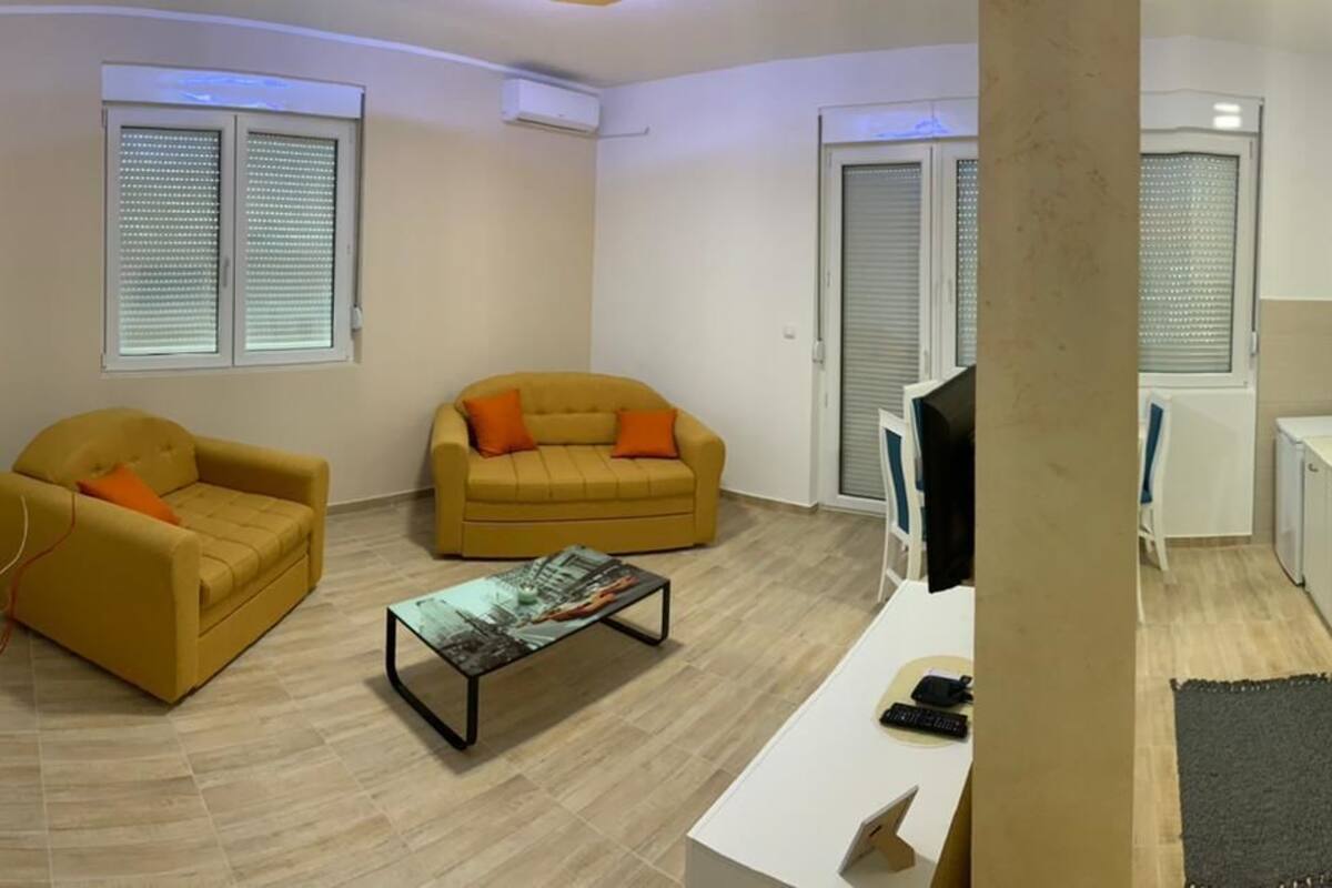 deluxe apartment | private kitchenette | fridge, stovetop, electric kettle, cookware/dishes/utensils